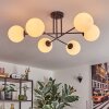 Gastor ceiling light, globe light white, 6-light sources