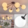 Koyoto ceiling light, globe light 15 cm white, 6-light sources