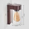 Encoberta outdoor wall light rust-coloured, 1-light source