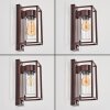 Boucinho outdoor wall light rust-coloured, 1-light source, Motion sensor