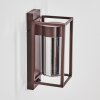 Boucinho outdoor wall light rust-coloured, 1-light source, Motion sensor