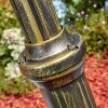 Loria outdoor light, lamp post, path light brown, gold, 2-light sources