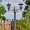 Loria outdoor light, lamp post, path light brown, gold, 2-light sources