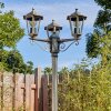 Loria outdoor light, lamp post, path light brown, gold, 3-light sources