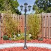 Loria outdoor light, lamp post, path light black, silver, 3-light sources