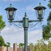 Loria outdoor light, lamp post, path light green, black, 2-light sources