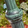 Loria outdoor light, lamp post, path light green, black, 2-light sources