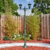 Loria outdoor light, lamp post, path light green, black, 2-light sources