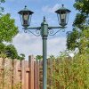 Loria outdoor light, lamp post, path light green, black, 2-light sources