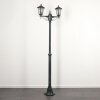 Loria outdoor light, lamp post, path light green, black, 2-light sources