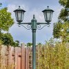 Loria outdoor light, lamp post, path light green, black, 2-light sources