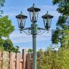 Loria outdoor light, lamp post, path light green, black, 3-light sources