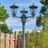 Loria outdoor light, lamp post, path light green, black, 3-light sources