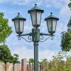 Loria outdoor light, lamp post, path light green, black, 3-light sources