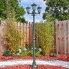 Loria outdoor light, lamp post, path light green, black, 3-light sources