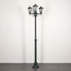 Loria outdoor light, lamp post, path light green, black, 3-light sources