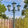 Loria outdoor light, lamp post, path light green, black, 3-light sources