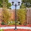 Loria outdoor light, lamp post, path light black, 2-light sources