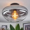 Mertola ceiling light clear, Smoke-coloured, 1-light source