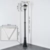 Anfei outdoor light, lamp post, path light black, 1-light source