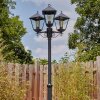 Anfei outdoor light, lamp post, path light black, 3-light sources