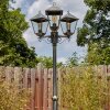 Anfei outdoor light, lamp post, path light gold, black, 3-light sources