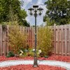 Anfei outdoor light, lamp post, path light gold, black, 3-light sources