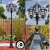 Falfosa outdoor light, lamp post, path light black, 3-light sources