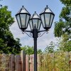 Falfosa outdoor light, lamp post, path light black, 3-light sources