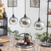 Tapitapa hanging light, globe light black, 3-light sources