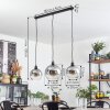 Tapitapa hanging light, globe light black, 3-light sources