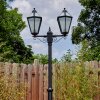 Falfosa outdoor light, lamp post, path light black, 2-light sources