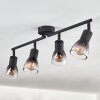 Medelim ceiling light clear, Smoke-coloured, 4-light sources