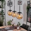 Gastor hanging light, globe light Amber, 3-light sources