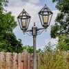 Falfosa outdoor light, lamp post, path light gold, black, 2-light sources