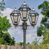 Falfosa outdoor light, lamp post, path light gold, black, 3-light sources