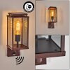 Cadafaes outdoor wall light rust-coloured, 1-light source, Motion sensor