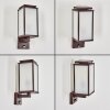 Cadafaes outdoor wall light rust-coloured, 1-light source, Motion sensor