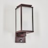 Cadafaes outdoor wall light rust-coloured, 1-light source, Motion sensor