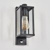 Tourega outdoor wall light black, 1-light source, Motion sensor