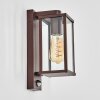 Tourega outdoor wall light rust-coloured, 1-light source, Motion sensor