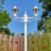 Loria outdoor light, lamp post, path light white, 2-light sources