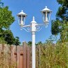 Loria outdoor light, lamp post, path light white, 2-light sources