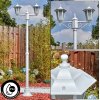 Loria outdoor light, lamp post, path light white, 2-light sources