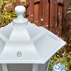 Loria outdoor light, lamp post, path light white, 2-light sources