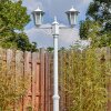 Loria outdoor light, lamp post, path light white, 2-light sources