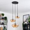 Mertola hanging light, globe light black, 5-light sources