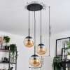 Gastor hanging light, globe light 30 cm Amber, 3-light sources