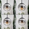 Gastor hanging light, globe light 30 cm clear, Smoke-coloured, 3-light sources