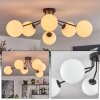 Gastor ceiling light, globe light white, 6-light sources